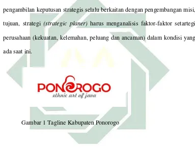 Gambar 1 Tagline Kabupaten Ponorogo 