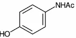 Gambar 2.1 Struktur Molekul Parasetamol 