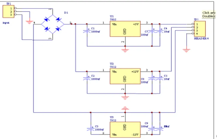 Gambar 3.2 Rangkaian Power supply 