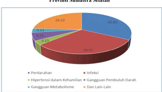 Gambar 3.3. Penyebab Kematian Ibu tahun 2020  Provinsi Sumatera Selatan 