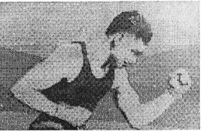 Figure 1.1 : A digital picture produced in 1921 from a coded tape by a telegraph printer with special type faces, (McFarlane, 1972)