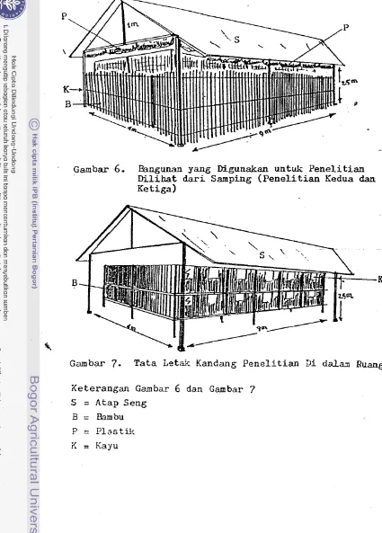 Gambar 6. Bangunan yang Digunakan u n t a  Penelitian Dilihat dari Samping (Penelitian Kedua dan 