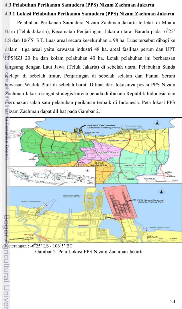 Gambar 2  Peta Lokasi PPS Nizam Zachman Jakarta. 