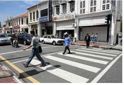 Figure 2.3: Pedestrian crossing in Malaysia 