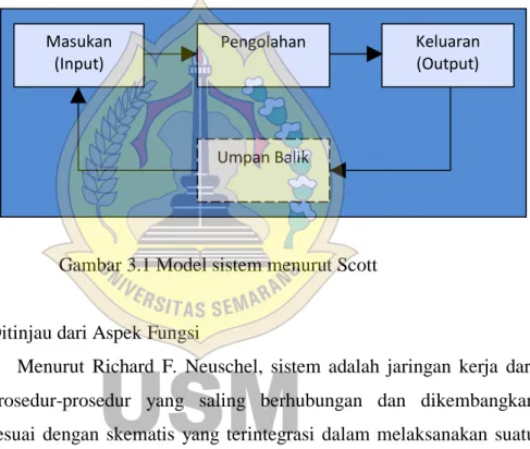 Gambar 3.1 Model sistem menurut Scott 