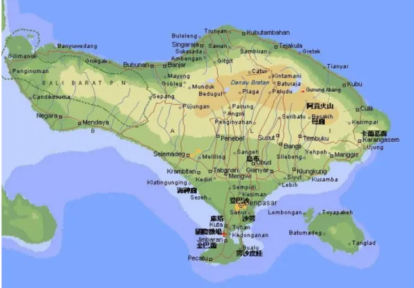 Gambar 1. Peta Provinsi Bali 