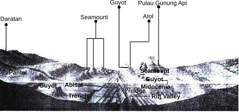 Gambar 5 Relief dasar laut
