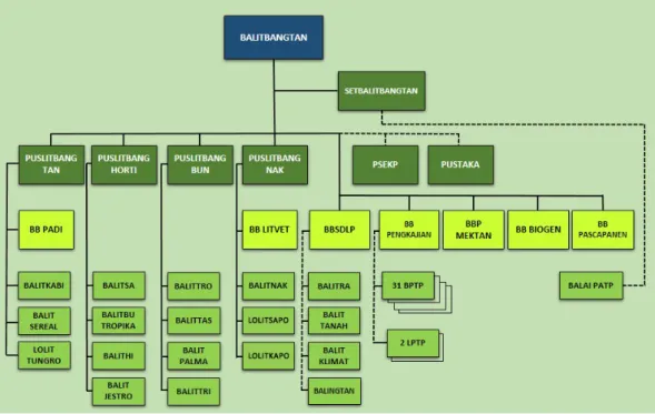Gambar 1. Struktur Organisasi Balitbangtan 2014