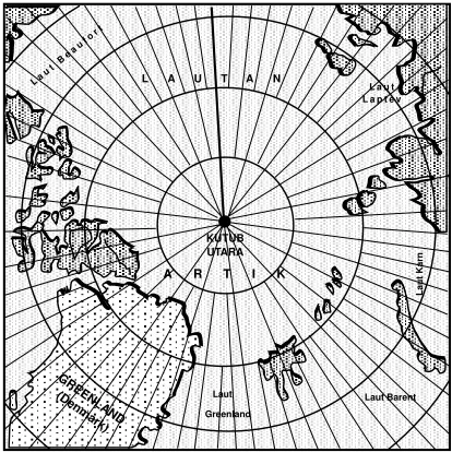 Gambar 03.7 Proyeksi Azimuthal