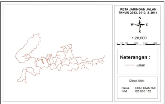 Gambar 7. Peta Batas RKT 2012, 2013, 2014 &amp; 2015. 