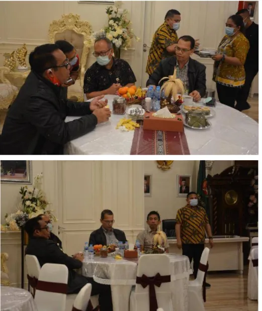 Gambar  18  Kunjungan  Menteri  Pertanian  dan  Pejabat  Eselon  I  Lingkup  Kementerian Pertanian ke Kediaman Gubernur Provinsi Maluku