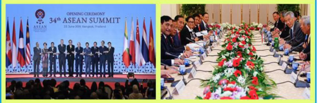 Gambar 2.1 Pertemuan antarnegara ASEAN untuk membahas kerja sama yang  disepakati bersama