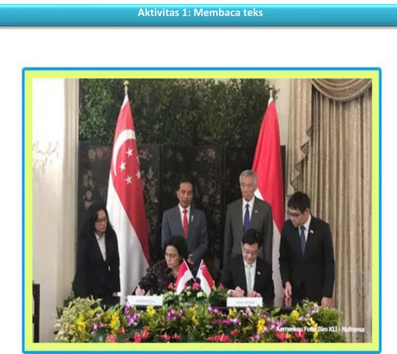 Gambar di atas merupakan contoh dari interaksi dan kerja sama antarnegara  anggota  ASEAN