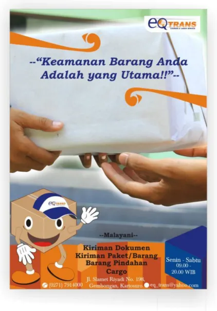 Ilustrasi Desain   : Headline, Sub Headline, mascot,elemen  Proses Visualisai  : CorelDraw 