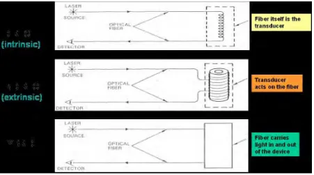 Figure 2.1: Basic elements of an optical fiber sensing system 