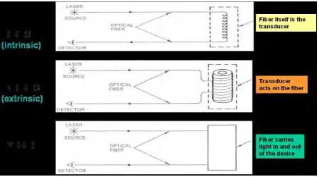 Figure 2.1: Basic elements of an optical fiber sensing system 