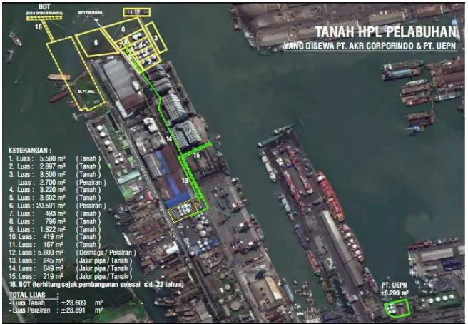 Gambar 1. Denah lokasi pembangunan platform tanki timbun di Tanjung Perak Surabaya