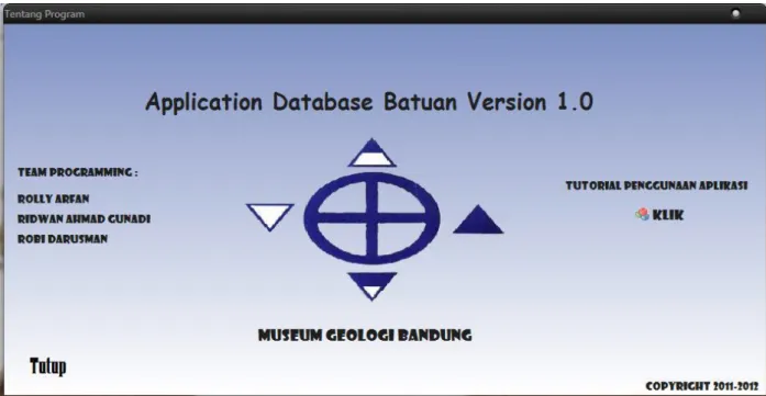 Gambar 3.11. Form Tentang Program 