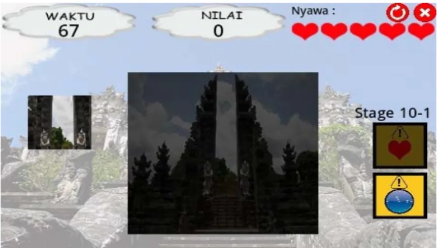 Gambar 12 Tampilan halaman permainan Puzzle 