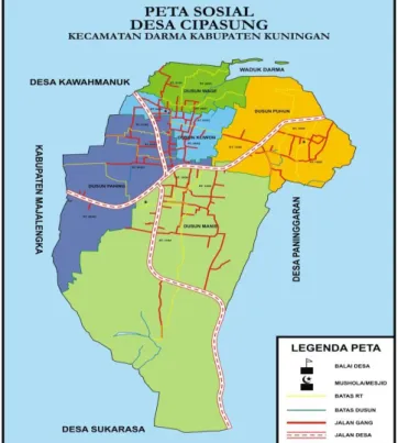 Gambar 1. Peta Sosial Desa Cipasung 