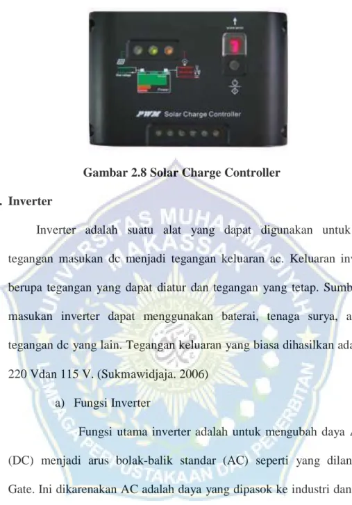 Gambar 2.8 Solar Charge Controller  H.  Inverter 