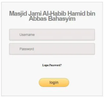 Gambar 4. 14 Form Login  Sumber : Penulis 