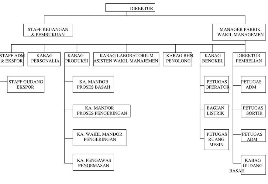 Gambar III.1 : Struktur Organisasi    