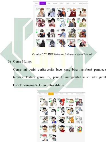 Gambar 2.7 LINE Webtoon Indonesia genre Fantasi 