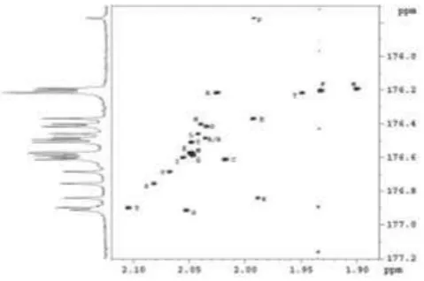 Gambar 9. Derivatisasi sebuah sampel dengan NMR 2D (22) 