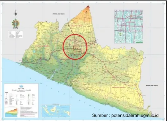 Gambar 1. Peta Kota Yogyakarta 