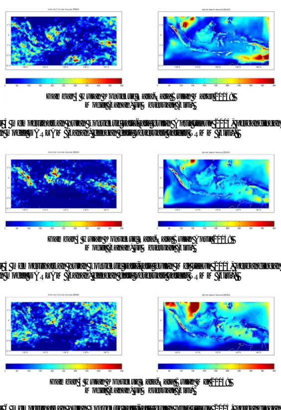 Gambar 3 Hujan Konvektif Rata-Rata Bulan Maret 2004:  