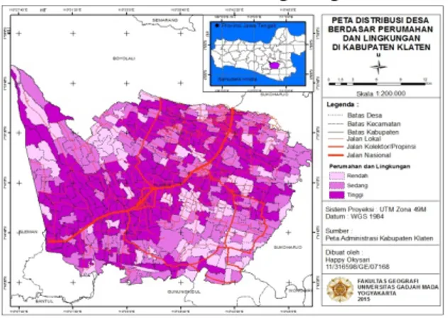 Gambar 1.Peta Distribusi Desa Berdasarkan  Potensi Desa 