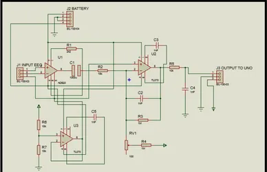 Figure 1.4: EEG Amplifier signal Circuit Design 