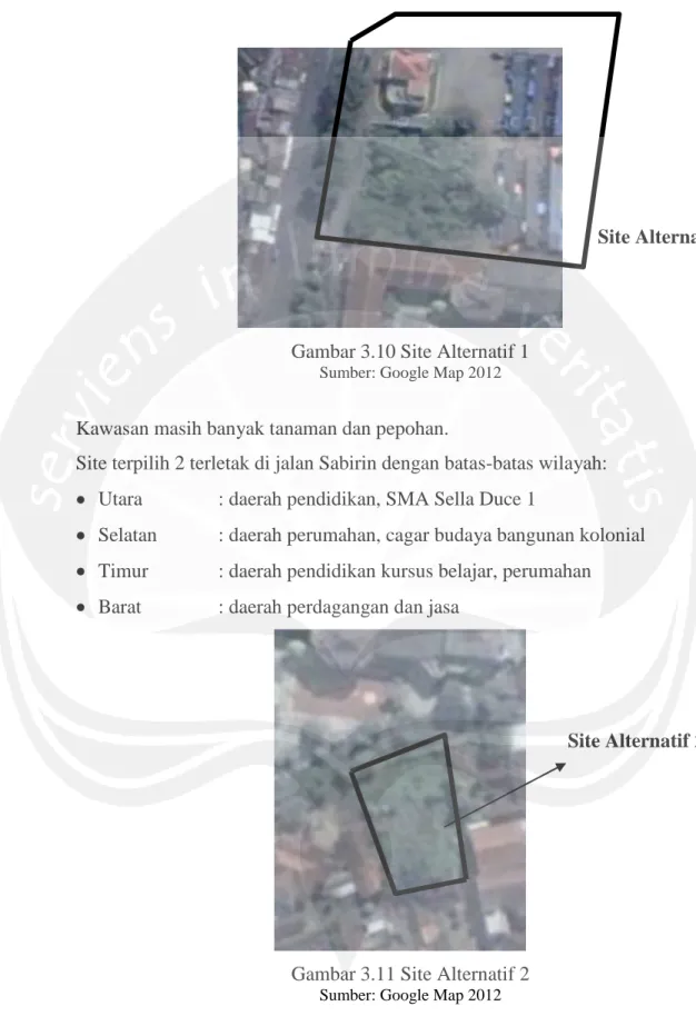 Gambar 3.11 Site Alternatif 2 