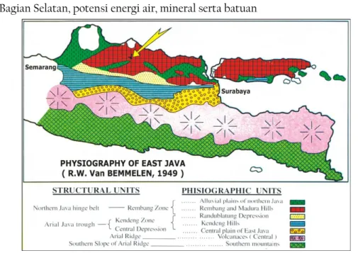 Gambar 2 Peta Fisiografi Jawa Timur 