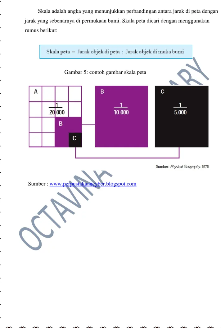 Gambar 5: contoh gambar skala peta  