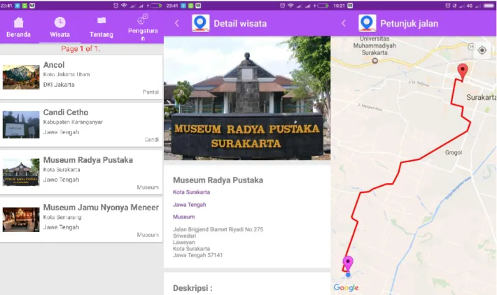 Gambar 17. Tampilan Objek Wisata 