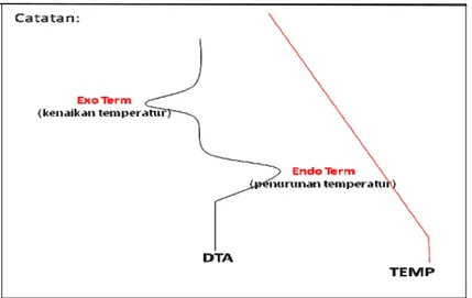 Gambar 2.9. Pola Umum Kurva DTA (Laboratorium PTKI Medan) 