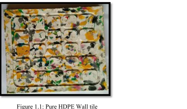 Figure 1.1: Pure HDPE Wall tile 