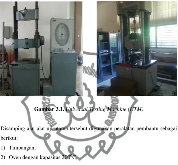 Gambar 3.1. Universal Testing Machine (UTM) 