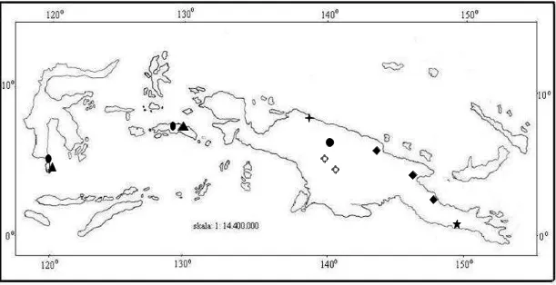 Fig. 11. Distribution of                                             Artabotrys in East Malesia