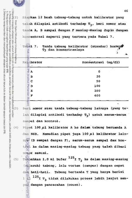 Tabel 7. Tanda tabung kalibrator Istandar) homo :P 