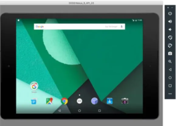 Gambar 2.5 Tampilan Emulator 