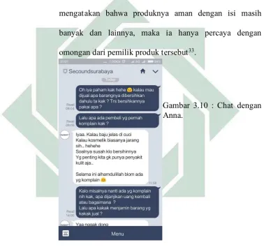 Gambar 3.10 : Chat dengan 