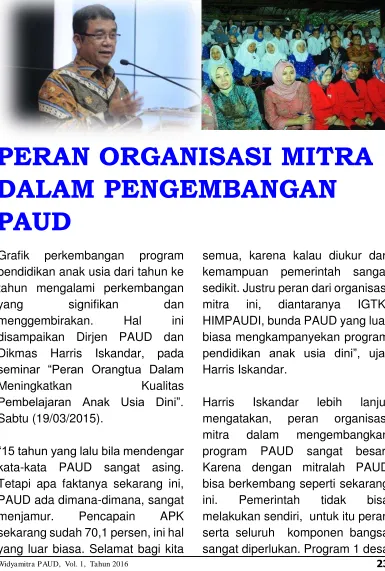 Grafik perkembangan  