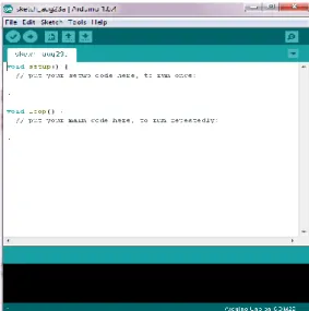 Gambar 2.5 Tampilan arduino IDE   (Sumber: https://kelasrobot.com/) 