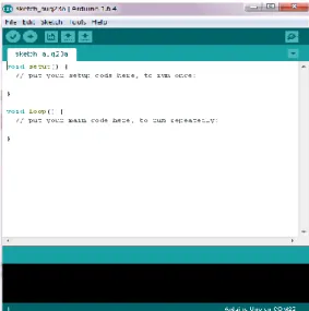 Gambar 2.5 Tampilan arduino IDE   (Sumber: https://kelasrobot.com/) 