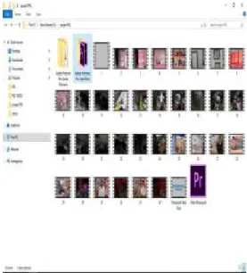 Gambar 4.  Proses Pengurutan Video  3.  Tampilan Awal Adobe Premiere Pro CC 2017 