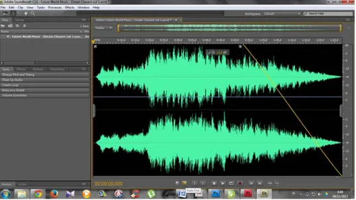 Gambar 4.4 Editing Audio 