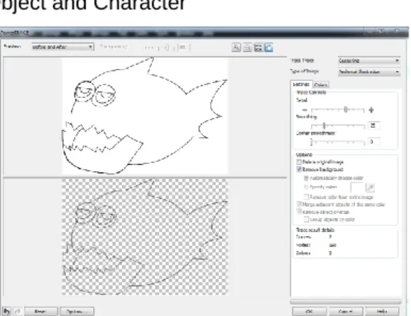Gambar 4.1 hasil scanning  3. Tracing dan Coloring Object and Character  